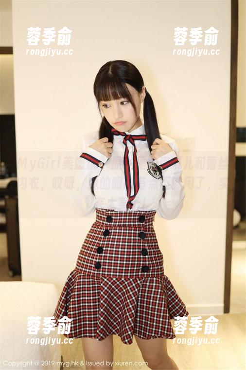 MyGirl美媛馆 - 原图里的唐琪儿和蕾丝内衣，哎呀，我的眼睛有点不够用了，实在太美了！